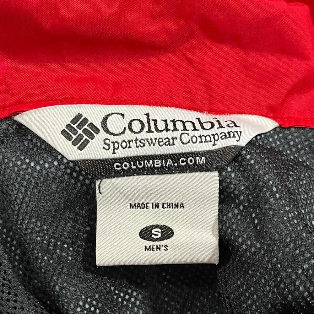 Columbia Jacket Mens Small Full Zip Nylon‎ Windbreaker Colorblock Lightweight